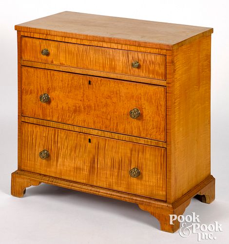 CANADIAN TIGER MAPLE CHEST OF