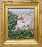 CANDACE LOVELY OIL ON LINEN "N