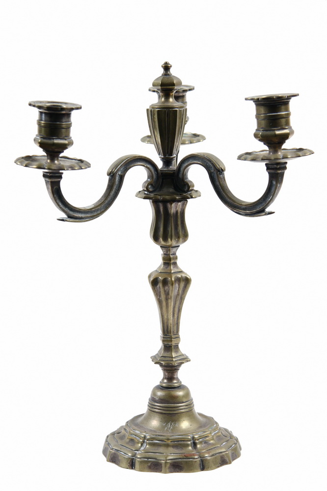 CANDELABRA - 18th C cast brass