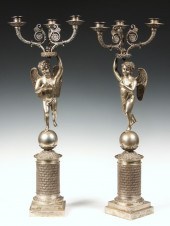 CANDELABRUM - Pair of Faberge