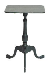 CANDLESTAND WITH BLACK PAINTED