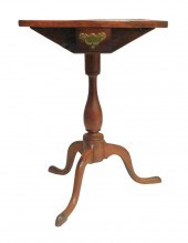CANDLESTAND WITH SQUARE TOP AN