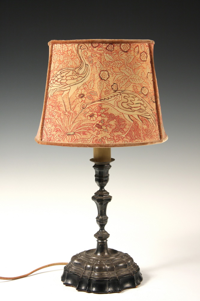CANDLESTICK LAMP - 18th c Silver