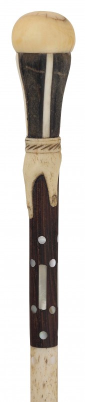 CANE WITH HAND-FORM HANDLE 19T