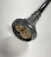 CANE WITH SILVER PLATE HANDLEB