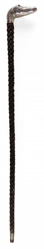 CANE WITH STERLING SILVER ALLI