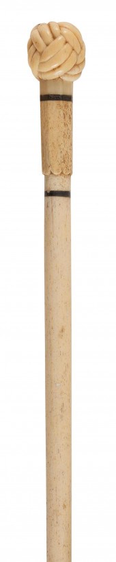 CANE WITH TURK'S-HEAD HANDLE 1