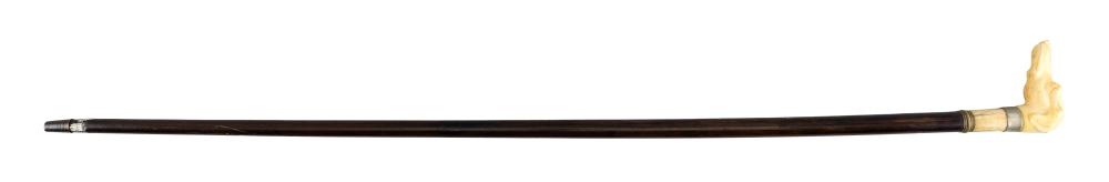 CANE WITH WALRUS IVORY HANDLE