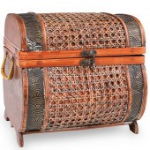 CANE & WOOD CHESTDESCRIPTION: