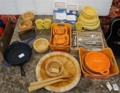 CANISTER SET, TWO CAST IRON FR