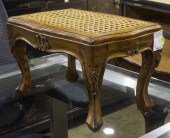 CANNED FOOT STOOL, WITH A CARV