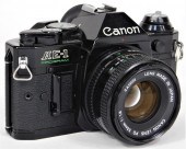 CANON AE-1 BLACK BODY CAMERA,