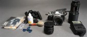 CANON AE-1 CAMERA AND SMALL GR