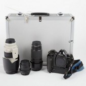 CANON EOS 1-N CAMERA W/ 3 ZOOM
