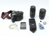 CANON EOS 5D DSLR WITH LENSES: