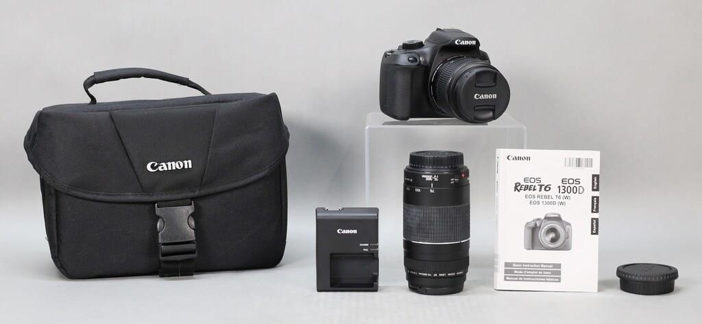 CANON EOS REBEL CAMERA WITH ZOOM