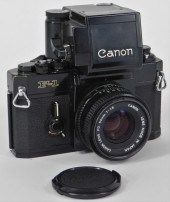 CANON F-1 BLACK BODY SLR CAMER