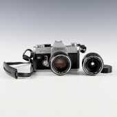 CANON FT B QL SLR WITH TWO LEN