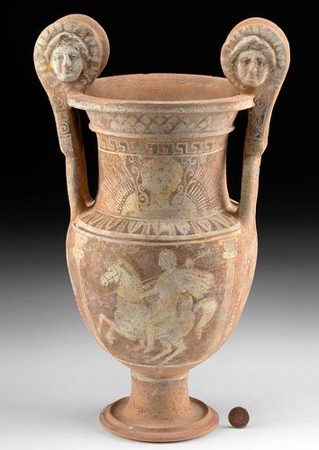 CANOSAN POTTERY VOLUTE KRATER W/