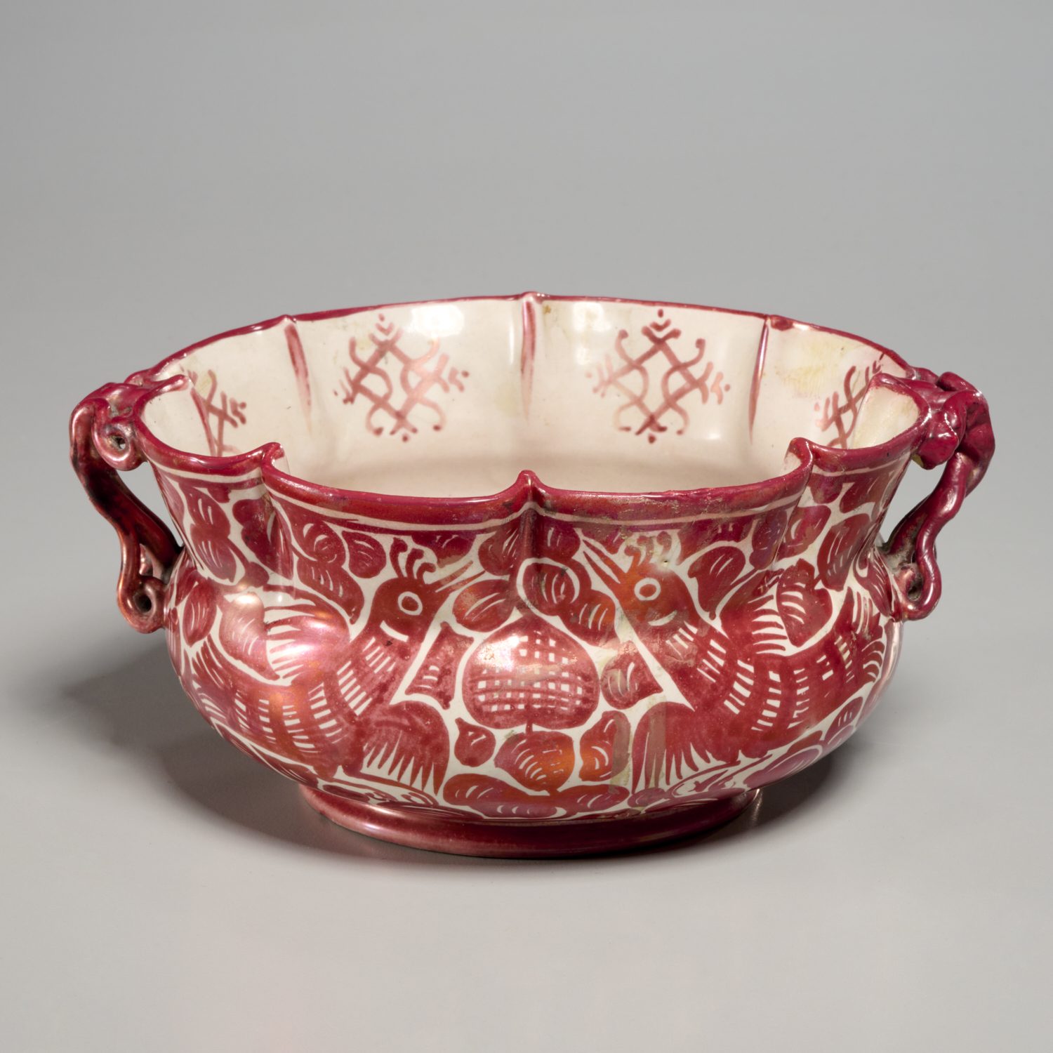 CANTAGALLI CERAMIC LUSTER BOWL