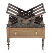 CANTERBURY WITH CARVED SUPPORT