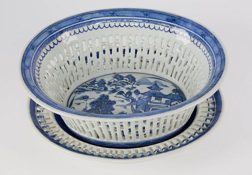 CANTON CHESTNUT BASKET AND