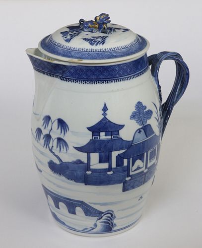 CANTON CIDER JUG, LATE 18TH