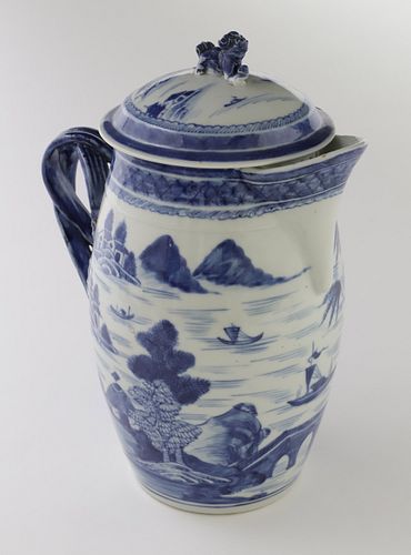 CANTON CIDER JUG, LATE 18TH