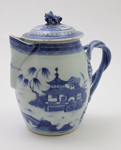 CANTON CIDER JUG, LATE 18TH
