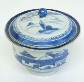 CANTON COVERED SUGAR JAR, 19TH