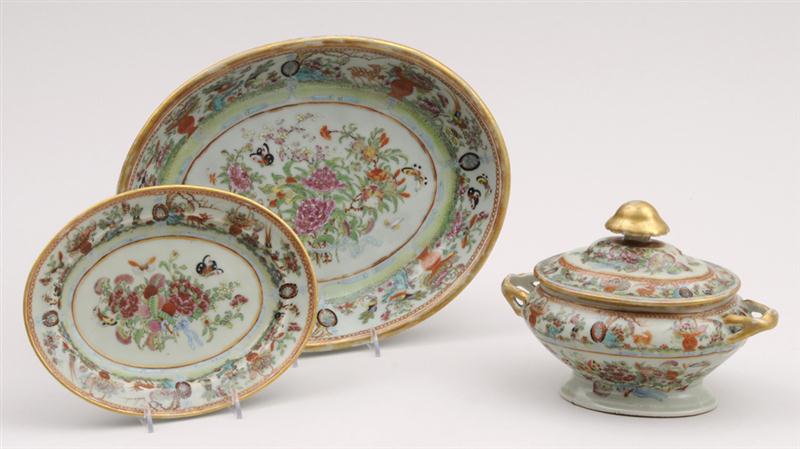 CANTON ENAMELED SAUCE TUREEN
