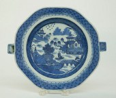 CANTON HOT WATER PLATE, 19TH C
