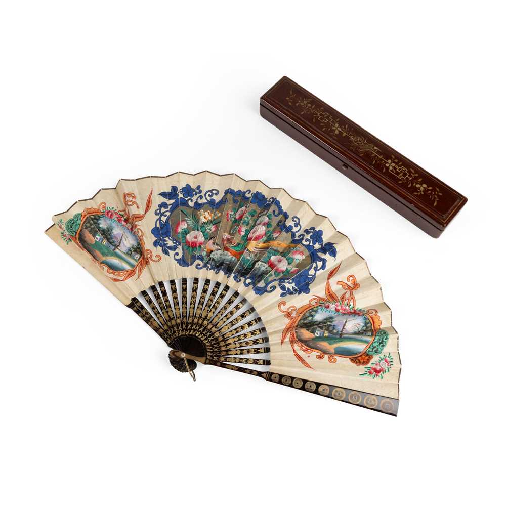 CANTON LACQUERED AND PAPER 'COIN'