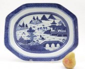 CANTON MEAT PLATTER, 19TH CENT