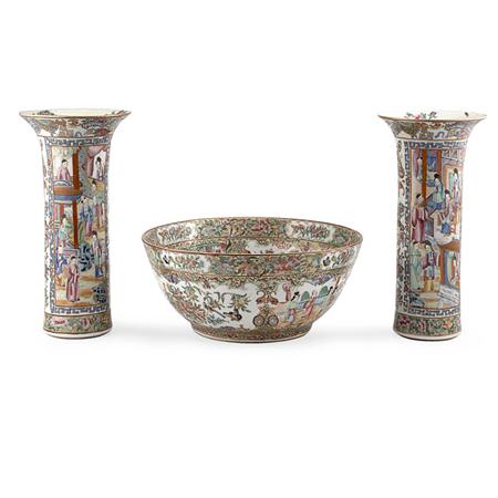Canton Rose Medallion Porcelain