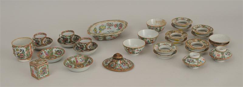 CANTON ROSE MEDALLION PORCELAIN