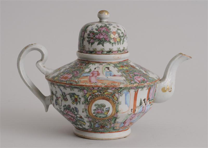 CANTON ROSE MEDALLION PORCELAIN