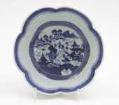 CANTON SIX-LOBED BOWL, 19TH CE