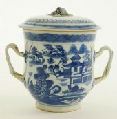 CANTON SUGAR JAR, 19TH CENTURY