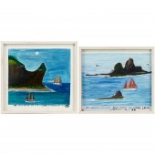 CANUTE CALISTE, (2) OIL PAINTI