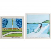 CANUTE CALISTE, (2) OIL PAINTI