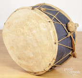 CANVAS COVERED TRIBAL DRUM<br>