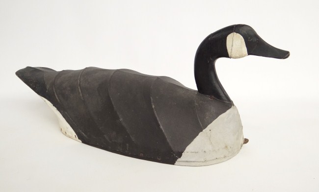 Canvas painted goose decoy. 24''