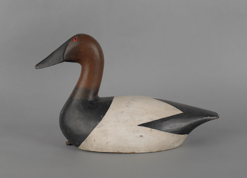 Canvasback duck decoy ca. 1940