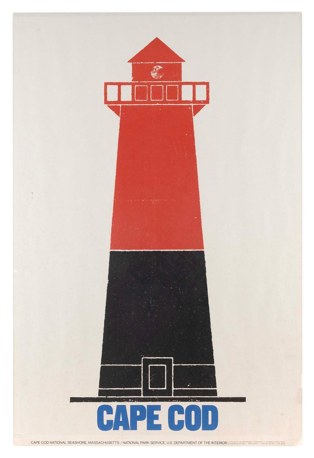 "CAPE COD" TRAVEL POSTER 20TH