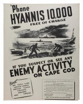 CAPE COD WWII-ERA POSTER CIRCA