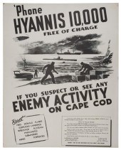 CAPE COD WWII-ERA POSTER CIRCA