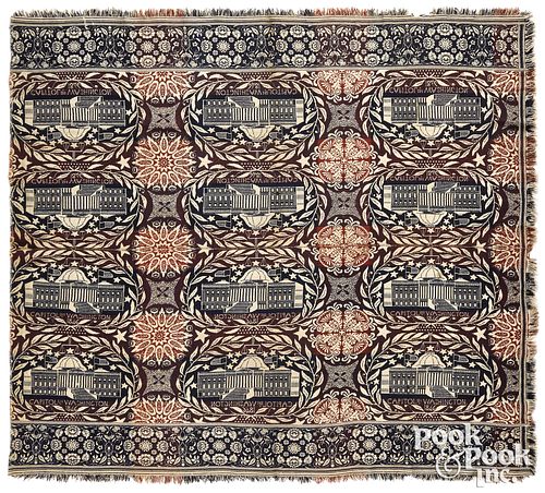 CAPITOL IN WASHINGTON 1846 JACQUARD