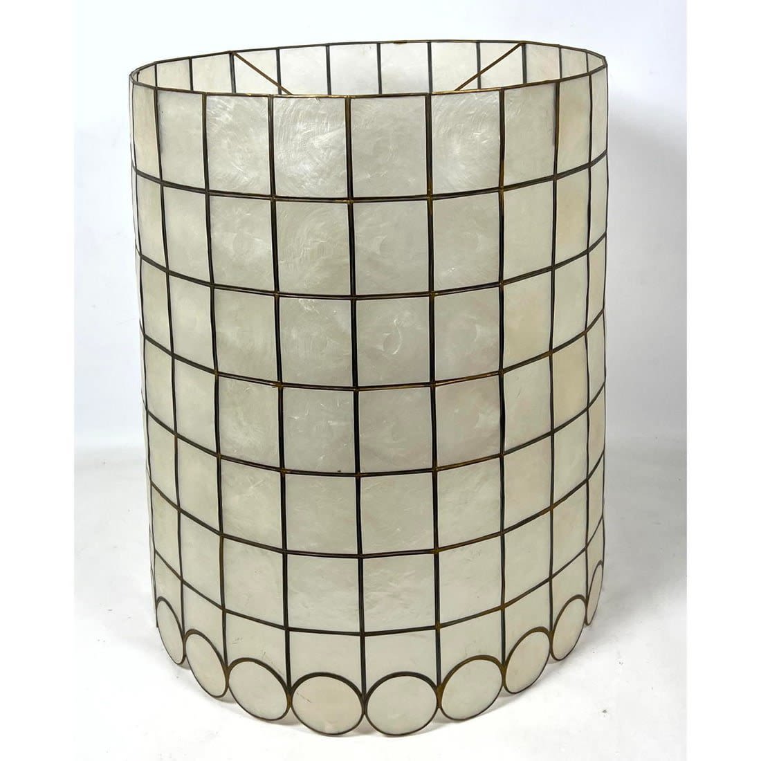Capiz Shell Lamp Shade. Square tile