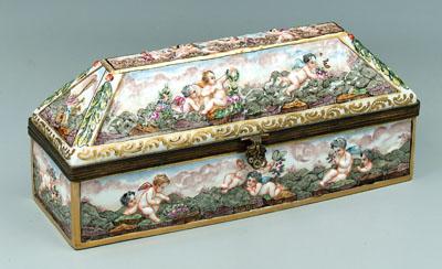 Capo-di-monte box, cupids